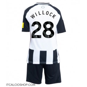 Newcastle United Joe Willock #28 Prima Maglia Bambino 2024-25 Manica Corta (+ Pantaloni corti)